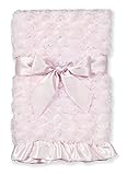 Bearington Baby Collection Plush Pink - small Swirly Snuggle Blanket by Bearington