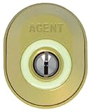 AGENT ディンプルキーMIWA取替シリンダー(2個同一) TOSTEMタイプ キー5本付 ゴールド 【品番:LS5-TSM】