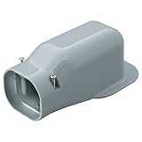 因幡電工 配管化粧カバー ウォールコーナー 壁面取り出し グレー LDW-70-G