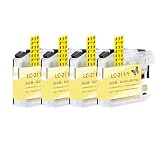 【AngelesColor】互換 インクカートリッジ LC211 4Y 4本セット 互換 インク LC211-y 互換インクカートリッジ 大容量 残量表示 個別包装 増量 対応機種 DCP-j968N DCP-J562N MFC-J737DN MFC-J837DN MFC-J887N MFC-J907DN MFC-J997DN MFC-J997DWN DCP-J767N DCP-J963N
