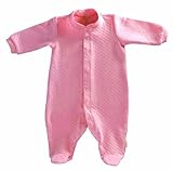 Tadpoles Organic Double Knit Cotton Footed Snap Front Romper, Salmon, 0-3 Months by Tadpoles [並行輸入品]