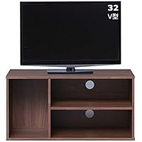 アイリスオーヤマ テレビ台 カラーボックス 収納ボックス 幅73.2x奥行29x高さ36.6cm ウォールナットブラウン モジュールボックス MDB-3S