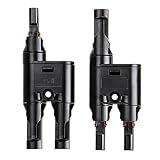 Sumnacon コネクタ－ 分岐ソーラーパネル用 Y字型　mc4 並列用 ソーラーパネル コネクター 耐老化性　UV耐久　防水　防塵 (T字型)