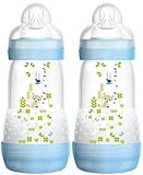 Mam 99921511 Anti-Colic Bottle 260 ml 2-Pack for Boys