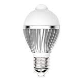 Angelsky 室内人感 LEDセンサーライト 超省エネ E26 5W 昼白色 自動点灯　1個