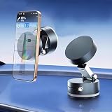 Miraitech マグネット スマホスタンド 車 【真空吸盤+20個磁石】スマホホルダー 折りたたみ式 真空吸着 磁気吸着 携帯ホルダー カー用品 iPhone&Android多機種と多車種が対応
