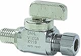 Viega 93031 PureFlow Zero Lead PEX Press Stop Valve with1/4 Turn 1/2-Inch by 1/4-Inch Press x CTS [並