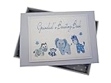White Cotton Cards Grandad's Boasting Book Photo Album (Tiny, Blue)