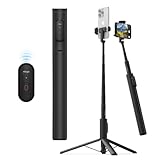 【elago】 自撮り棒 iPhone アンドロイド スマホ 用 三脚 リモコン 付き 長さ 角度 調整可能 じどり棒 軽量 コンパクト 収納 ミニ マグネットリング 付 セルカ棒 [ 各種 スマートフォン 対応 ] SELFIE STICK TRIPOD PRO ブラック