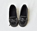 [アンドイット] and it_ (and it_Kids)リアルレザーハンドクラフトキッズローファーブラック19cm