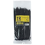 TR Industrial tr-ct81000多目的耐UVブラックケーブルタイ( 1000パック、8インチ