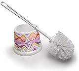 Ikat Chevronトイレブラシ( Personalized )