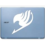 フェアリーテイル Fairy Tail 漫画 アニメ / 抜群の耐久性! [白 ホワイト] 防水、耐油性 高品質プレミアム / アート ステッカー ウォールステッカー / 車 カー用品 バイク 壁 PC インテリア スーツケース ほとんど何にでも貼れる! ウィンドウ デカール シール 部屋 ノートPC ノートパソコン 【並行輸入品】