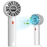 ハンディファン 携帯扇風機 2024高速新型 手持ち扇風機 小型 4段階風量調節 usb充電式扇風機 首掛け ハンディ 卓上扇風機 静音 最