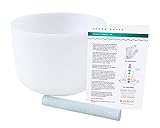 F Sharp Thymus Gland Chakra Crystal Singing Bowl 10 Inch Suede Mallet Included Highest Quality Sound