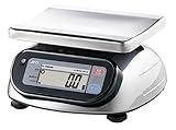 A&D 防塵・防水デジタルはかり SL-1000WP ≪ひょう量:1000g 最小表示:0.5g 皿寸法:232(W)*192(D)mm 検定無≫