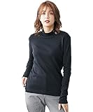 [ニッセン] Tシャツ・カットソー トールサイズ 綿１００％ハイネックTシャツ 黒 5LTT