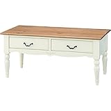 コーヒー テーブル 【apm858】送料無料 ビッキー 新生活 机 マホガニー パイン ホワイト アンティーク風