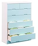 大川家具 nakakei ハイチェスト ライズ 80cm幅 ブルー 045492