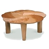 Takatatsu&amp;Co.(有)高松辰雄商店 PETAL ペタル90 変形 折りたたみ式 綺麗な形 ヒーター付きこたつ/ローテーブル 幅90cm×奥行90cm×高さ37cm 国産 日本産 タカタツ