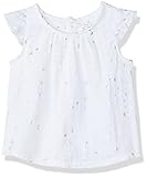 aden + anaisベビー女の子Flutter Sleeve Top、メタリックシルバースターバースト カラー: シルバー