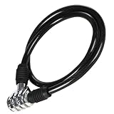 Silverline 8x 650mm Combi Bike Lock 3-digit Security Chain Tools Bike Bicycle