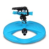 スプリンクラー 万能散水用具　節水灌漑　360°自動回転タイプ　可調節　ノズル　メタルスプリンクラー　広範囲　散水　庭　芝生　ガーデン用　モバイル 5タイプ選択でき