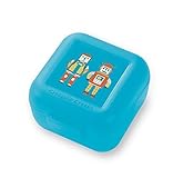 Crocodile Creek Eco Kids Reusable Robot Teal Set of 2 Snack Keeper Eco Kids Snack Keeper [並行輸入品]
