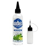 プルプラ 国産 電子タバコリキッド VAPE(ベイプ)リキッド 大容量 120ml 日本ハッカ使用 便利な目盛付きボトル ニードルボトル 10ml付き (ライムメンソール)