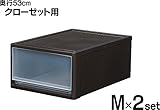 クローゼット用衣装ケース53M 2個組同色セット