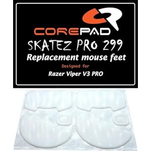 Corepad Skatez PRO Razer Viper V3 Pro用マウスソール 2set PTFE100 