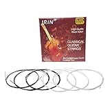 6個/セット C101 クラシックギター弦 ブラック ナイロンファイバー 銀メッキ弦 ギター弦 エクストラライト