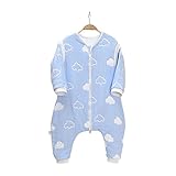 FEVON　6重ガーゼスリーパー　ベビー　寝袋　子供 赤ちゃん　長袖　袖取り外し可能　2Way　パジャマ スリーパー 　ロンパース　男女兼用　ふわふわ　3柄　オールシーズン　100％綿　 出産祝い