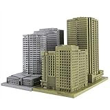 日本卓上開発 ジオクレイパー Break Effect 中層ビル 1/2500製塗装済みスケールモデル