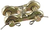 Stanley National Hardware 3255BC 1/4" & 5/16" Double Clevis Link in Yellow Chromate [並行輸入品]