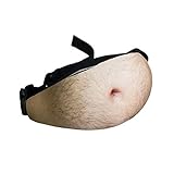 POTOJP dad bod Fanny Pack オックスフォード 腹ウエストバッグ ユニセックス 肉色のビール脂肪 運動ポケット 腹スポーツバッグ 調節可 40cm*16cm