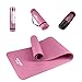 Soomloom ヨガ ピラティス マット トレーニングマット エクササイズマット 厚み約10mm ニトリルゴム (ピンク)