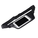 iJacket SPORTS iPhone/スマートフォン/オーディオプレイヤー用 スポーツ仕様ウエストポーチ ブラック PG-SPB02BK PG-SPB02BK