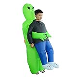 キッズコスチューム コスプレ ハロウィン エイリアン ET 宇宙人 インフレータブル 空気充填...