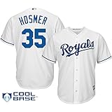 エリック・ホズマーカンザスシティロイヤルズ# 35 MLBメンズクールベースホームジャージー( Large )