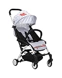 LaNova ベビーカー 軽量 4輪機能 新生児から 便利　白