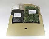 【 翔美苑 】 苔玉キット 苔玉 用土 ヤマゴケ ( ビニール手袋 テグス テグス止め 付き ) このキットでヤマゴケの苔玉が作れる