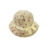 Coly buy ベビー帽子 女の子 春夏 バケット帽子 ベビー ハット 赤ちゃん用 日差し 遮光 紫外線カット 100％コットン 日よけ 可愛い アウトドア お出かけ用 帽子 (カーキ)
