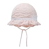 vivo-biniya vivobiniya Baby Girlピンクリボン付きハットSun新生児夏/春ハットコットン カラー: ピンク