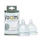 yoomi ママのおっぱいにそっくりな高機能哺乳びん用乳首S(スロー)2個セット(1ヶ月~)