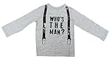 First Impressions長袖graphic-print Tシャツ、ベビー男の子Slate Heather US サイズ: S カラー: グレー