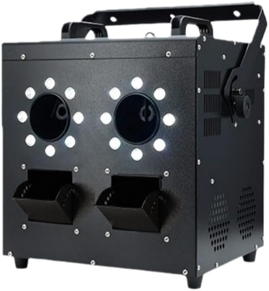 BACKOLU 3-in-1 LEDスモークマシンは、1500Wのパワフルな出力、デュアルノズル、大容量、DMXリモコン、そして照明機能を備えています。パーティー、結婚式、ハロウィーンなどに最適です。 (デュアルホールLEDスモークマシン,LEDスモークバブルマシン) - 1