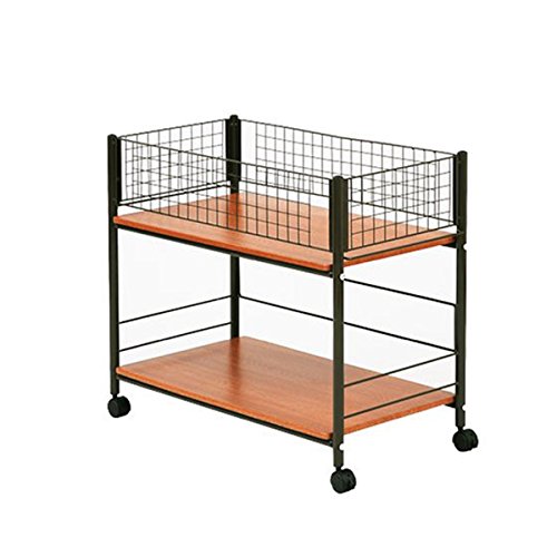 山善(YAMAZEN) 押入れ収納ラック キャスター付き 幅38 ダークブラ...