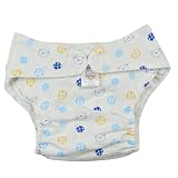 ベビー 新生児 赤ちゃん用品 出産祝いギフト おむつカバー おしめ 布おむつ オムツパンツ 綿製 柔らかい 漏れにくい 通気 透湿性 防臭抗菌（M 3－6ヶ月）