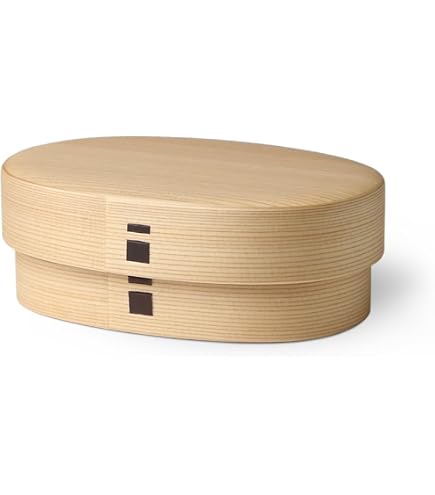 Amazon | 国産 秋田大館工芸社 曲げわっぱ弁当箱 (はんごう型) | 秋田